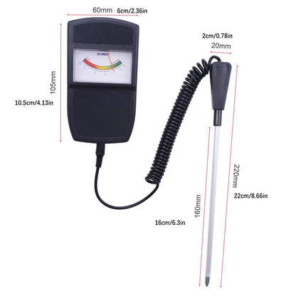 Soil Acidity Meter PH Tester Gauge Tool With Probe Plants Garden Lawn Farm
