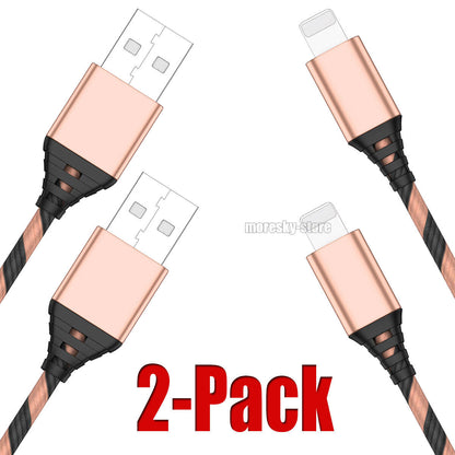 2x Charging Cable 3/6/10ft Data Sync Charge Cord For iPhone 7/8 Plus XS Max XR