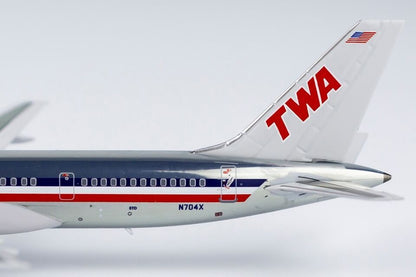 1:400 NG Model TWA BOEING 757-200 Passenger Airplane Diecast Aircraft Model