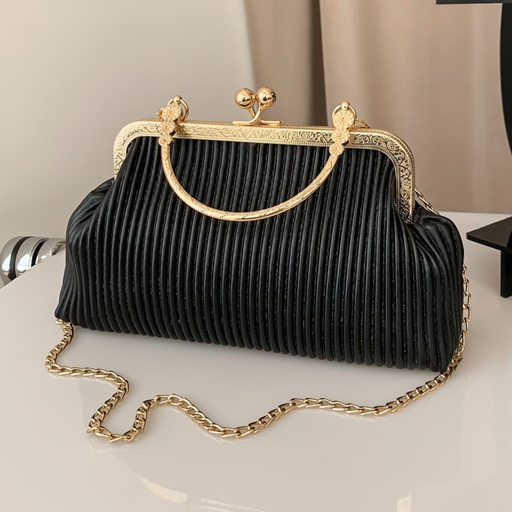Chain Evening Bag Messenger Bag Synthetic Leather Exquisite Soft Metal Buckle