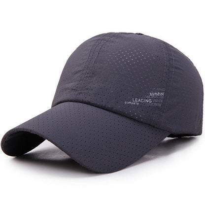 Unisex Quick Dry Baseball Cap Snapback Hat Breathable Sport Summer Outwear Hats