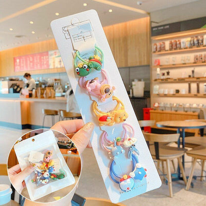 Hair Bands 10/20 Pcs/Bag Shiny Flowers Baby Scrunchies Rubber Kids Accessories