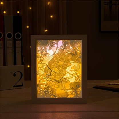 New Genshin Impact Hutao GanYu Paper Carving Lamp Touch Control Rechargeable