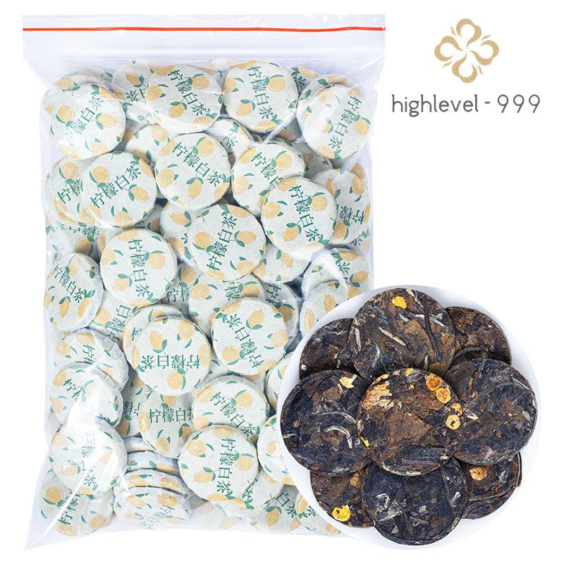 500g Lemon White Tea Fuding Aged White Tea Small Tea Cake