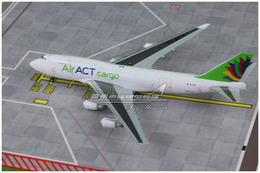 1:400 JC Wings Air ACT Cargo BOEING 747-400 Airplane Diecast Aircraft Model