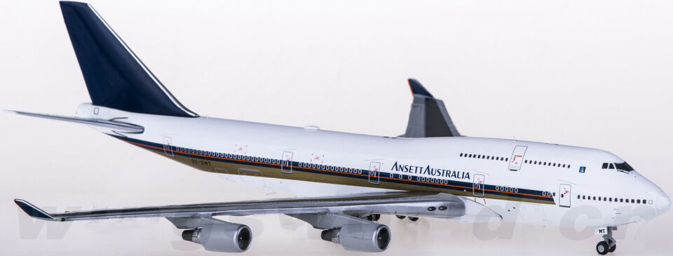 1:400 JC Wings ANSETT AUSTRALIA BOEING 747-400 Passenger Airplane Diecast Model