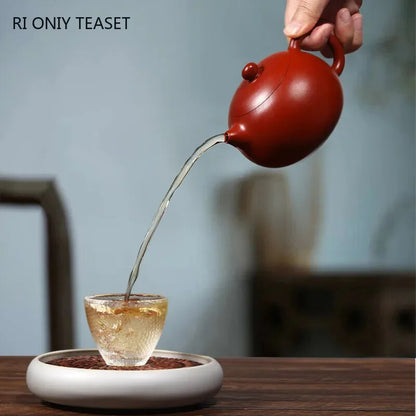 Yixing Purple Clay Teapot Famous Handmade Ball Hole Filter Xishi Tea Pot