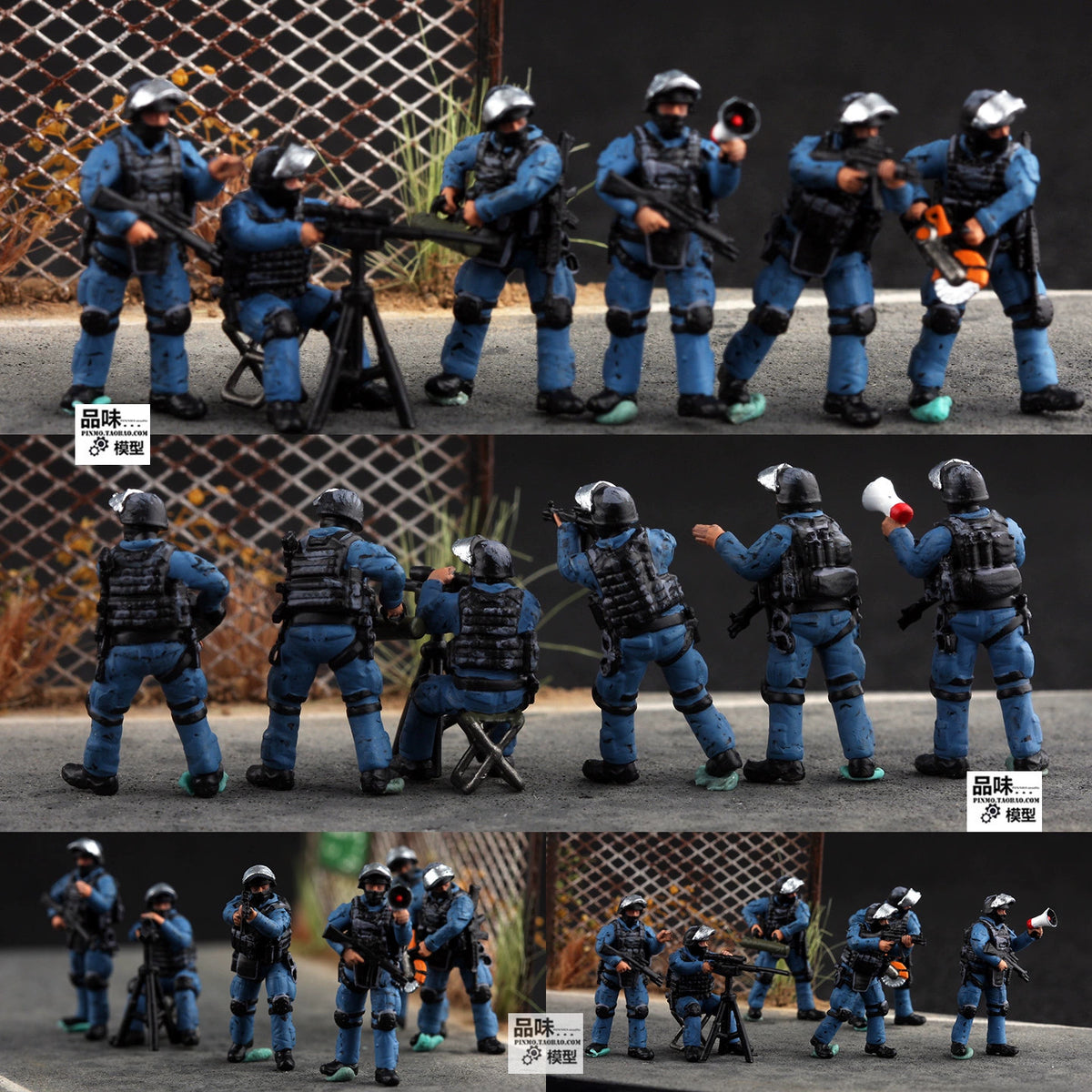 Homemade/72 SWAT Special Forces Breach Demolition Team 6-Persons Finished Model