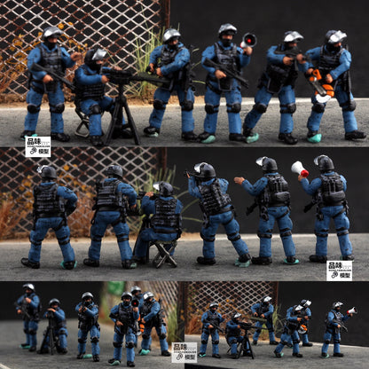 Homemade/72 SWAT Special Forces Breach Demolition Team 6-Persons Finished Model