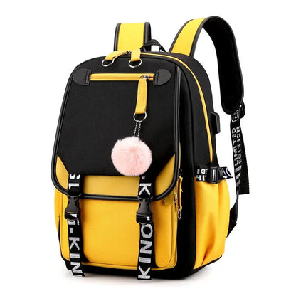 School Bags Teenage Girls Canvas Schoolbag Student Book Bag Teen School Backpack