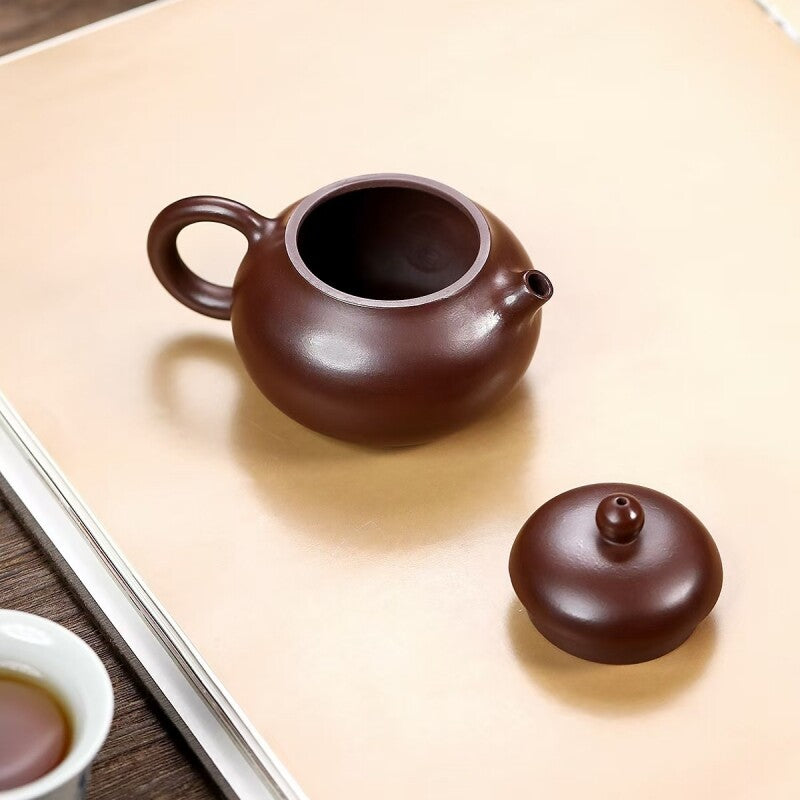 100ml Small Tea Pot Real Yixing Zisha Purple Zhu Clay Marked Pot Kungfu Tea Pots