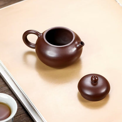 100ml Small Tea Pot Real Yixing Zisha Purple Zhu Clay Marked Pot Kungfu Tea Pots