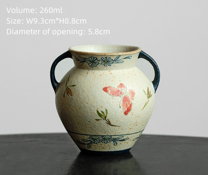 16pcs/lot Ceramic Tea Set Handpainted Craft Tea Pot Cups Pitcher Tureen Holder