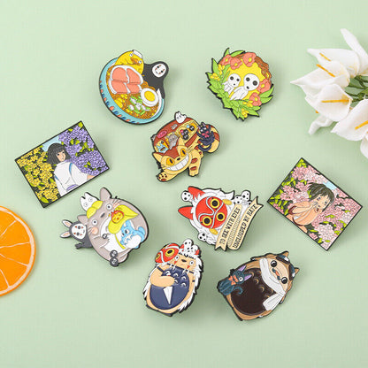 Movies Anime Peripheral Enamel Brooch Lapel Pin Creative Badge Collar Bag Decor