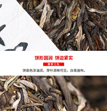 2021 Haiwan Zhang Jia San Dui Puer Raw Tea Bulang Famous Mountain Aged Tree 500g-