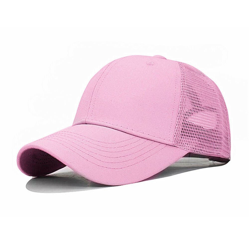Trucker Hat Plain Mesh Back Solid Snapback Baseball Cap Visor Blank Hats Caps
