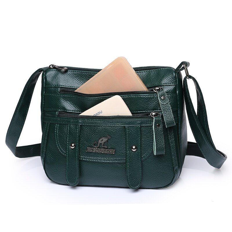 Vintage Handbag Synthetic Leather Crossbody Shoulder Messenger Bags 24*9*19 CM