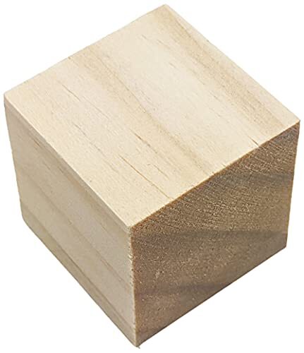 40 Pack Unfinished 1.5" Birch Wood Blocks -Smooth & Sanded Surface
