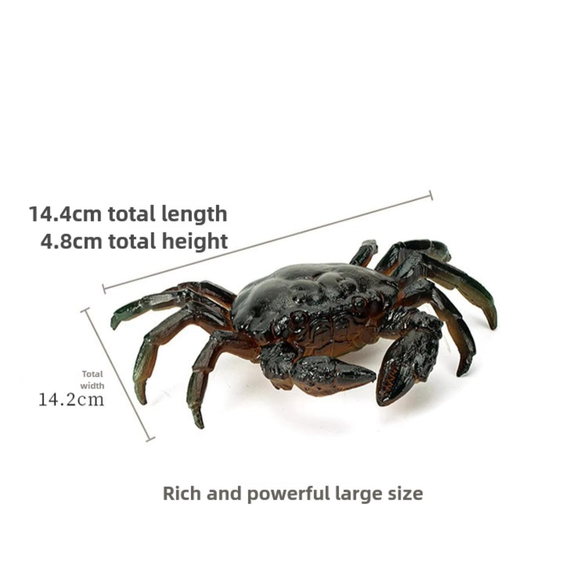 Color Change Resin Crab Tea Pet 14.4cm Tea Ceremony Tea Set Accessories Tea Play