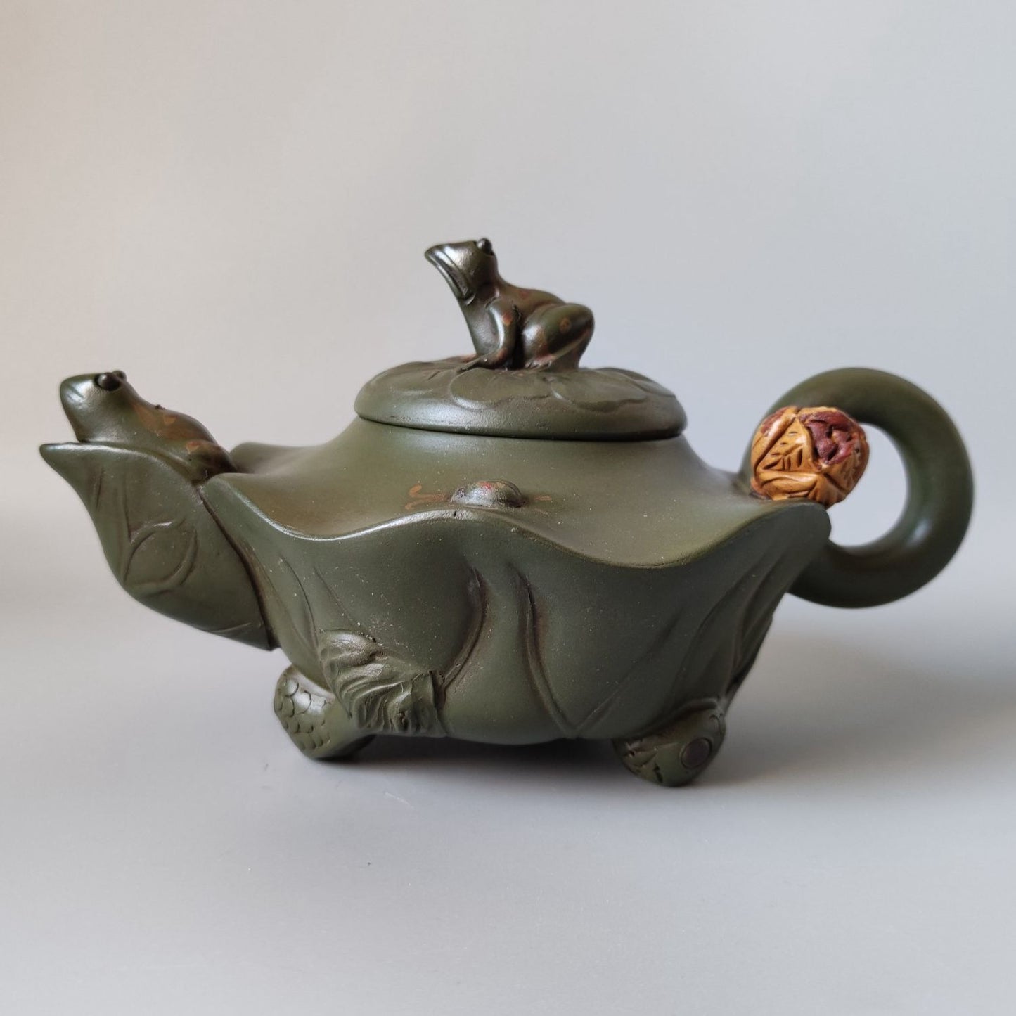 Chinese Yixing Purple Clay Teapot Tea Set Pot Zisha Ceramic Cute Decor Figurine