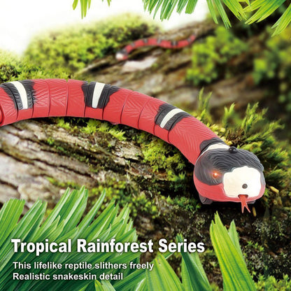 Lifelike Smart Sensing Snake Cat Toys Interactive Eletronic Snake Cat Teaser USB