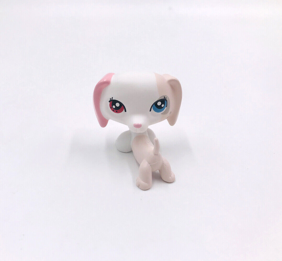 Mini Pet Shop Animals Spot White Puppy Dachshund Dog Limited OOAK LPS #2046