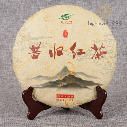 357g Yunnan Dian Black Tea Big Tree Tea Xigui Red Tea Cake Strong Aroma Type Tea