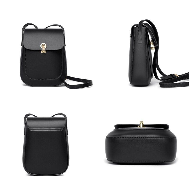 Genuine Leather Shoulder Bags Mini Crossbody Bag Fashion Cowhide Purses Square