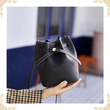 Women LEATHER Bucket Bag Shoulder Crossbody Handbag Stylish Vintage Travel Tote