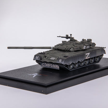 1:72 Scale ARTISAN T-80BV Main Battle Tanks Plastic Diecast Military Armor Model