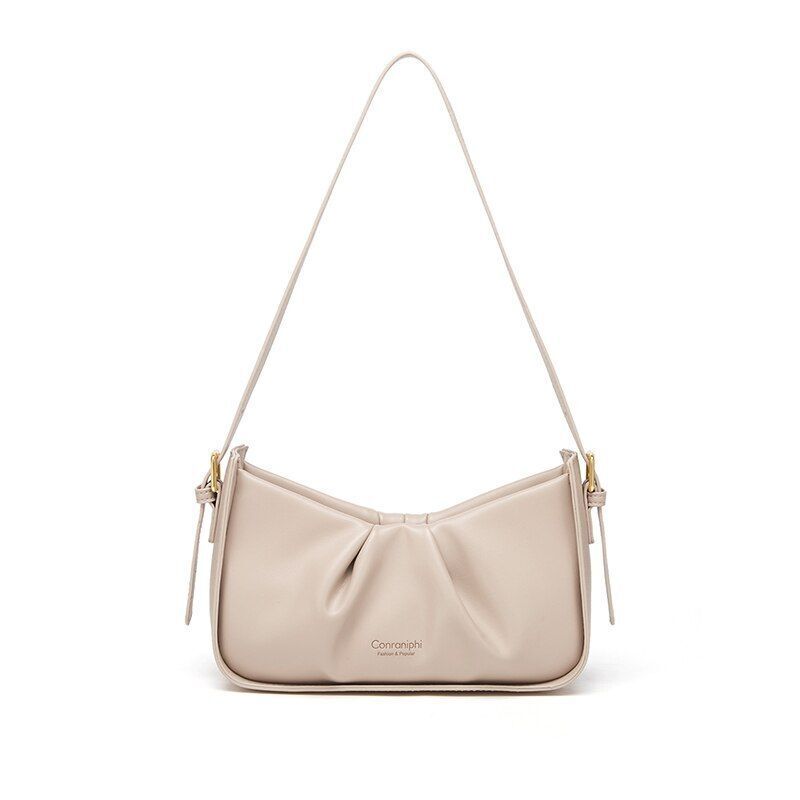 Split Synthetic Leather Bag Underarm Shoulder Crossbody Bags Cowhide Bags Purse