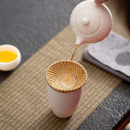 Rattan Kungfu Tea Handmade Creative Tea Strainer Tea Filter Separator