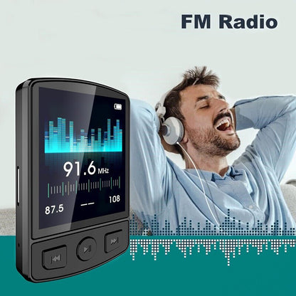 Bluetooth Sports Back Clip MP3/MP4 Recording E-Book Alarm Clock FM Supports