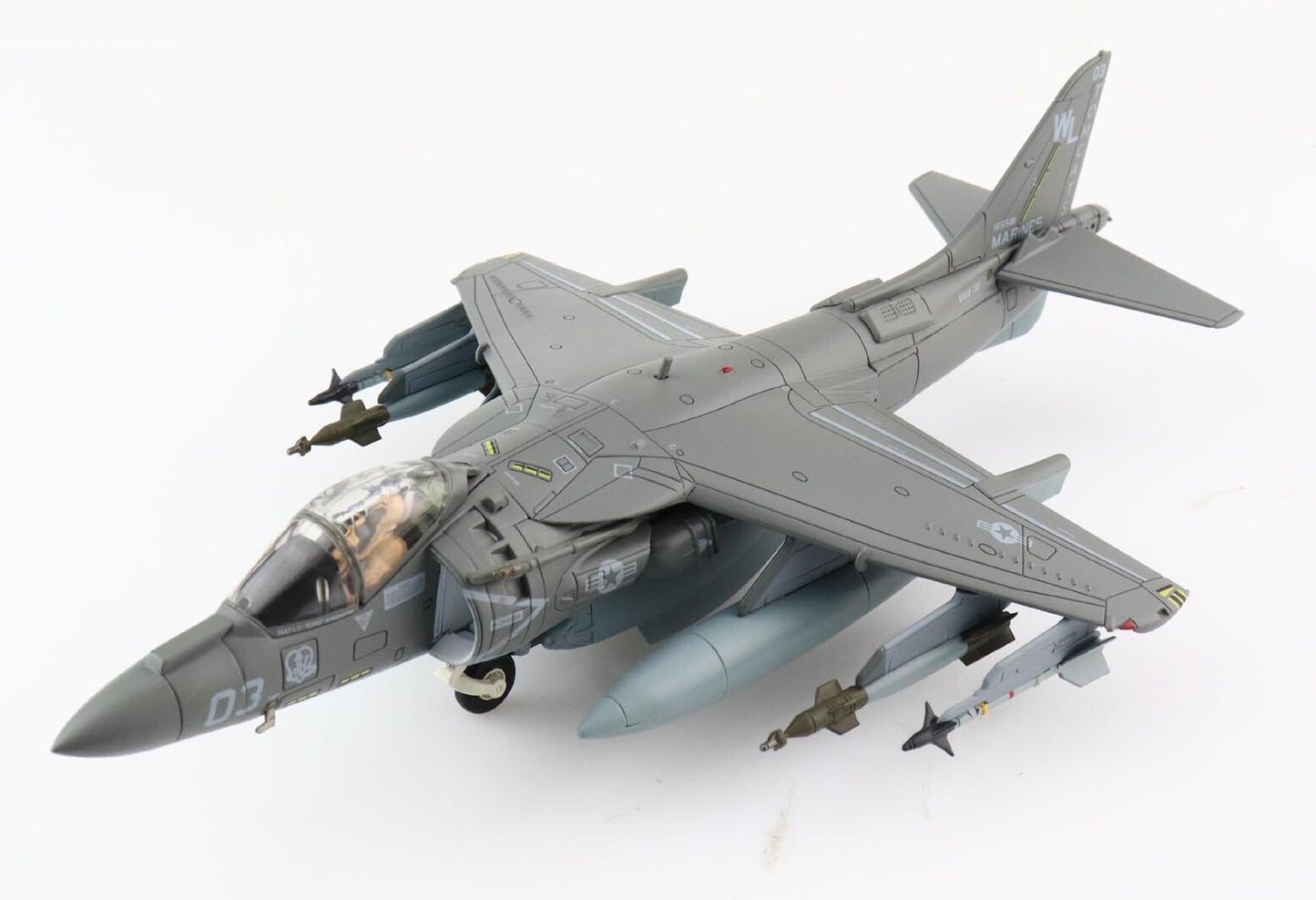 HM 1/72 US AV-8B Harrier Attack aircraft Model Beagle II Plus USMC