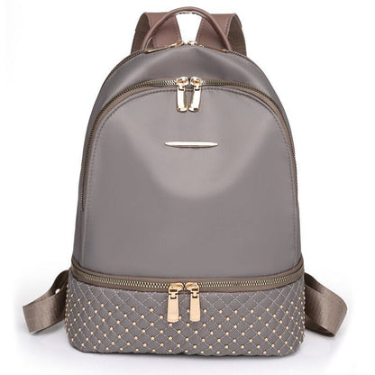 Retro Backpack Oxford Anti Theft Multi Pockets Shoulder School Bags 26*12*32 CM