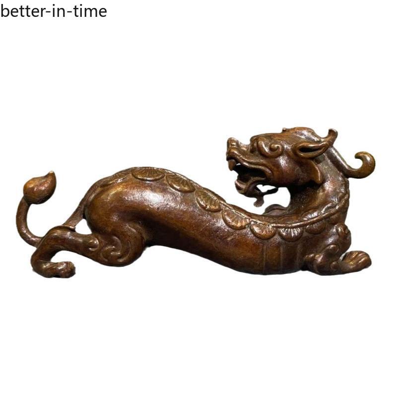 Rare Chinese Handmade Dragon Statue Dragon Shaped Zhenchi Tea Pet Collectable