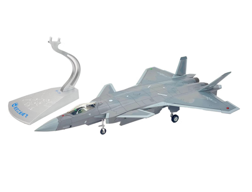 1:48 43CM J-20 Stealth Fighter Jet Diecast Airplane Military Aircraft Model