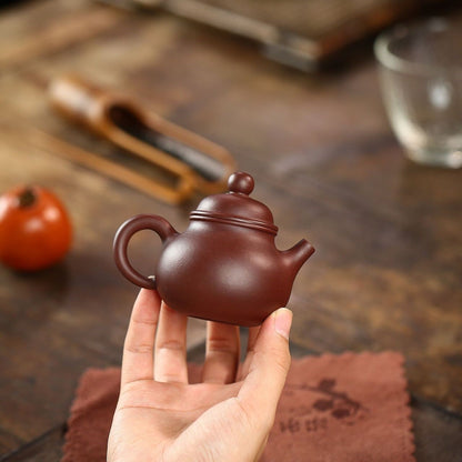 100ml Small Tea Pot Real Yixing Zisha Purple Clay Marked Kungfu Tea Pot Rongtian