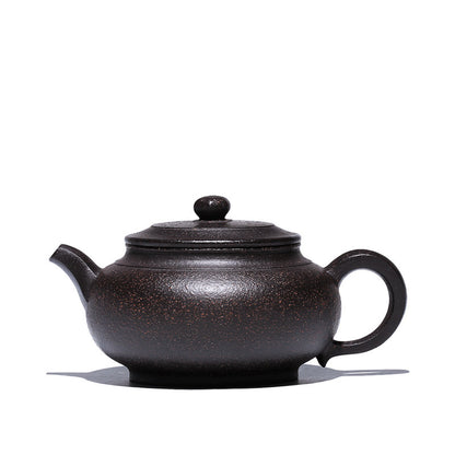 Master Handmade Tea Pot With Matching 4 Tea Cups Pure Zisha Yixing Pot Marked