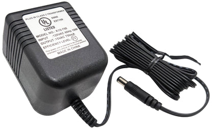 15V AC 750mA Adapter with 5.5mm Barrel Plug, UL Listed (Model K15-750)