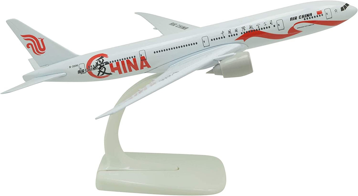 1:400 20cm B777-300 Air China Airlines Love China Metal Airplane Model Plane Toy