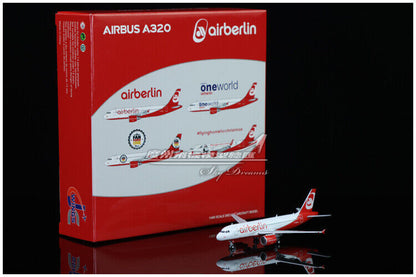 1:400 JC Wings Air Berlin AIRBUS A320 Passenger Airplane Diecast Aircraft Model