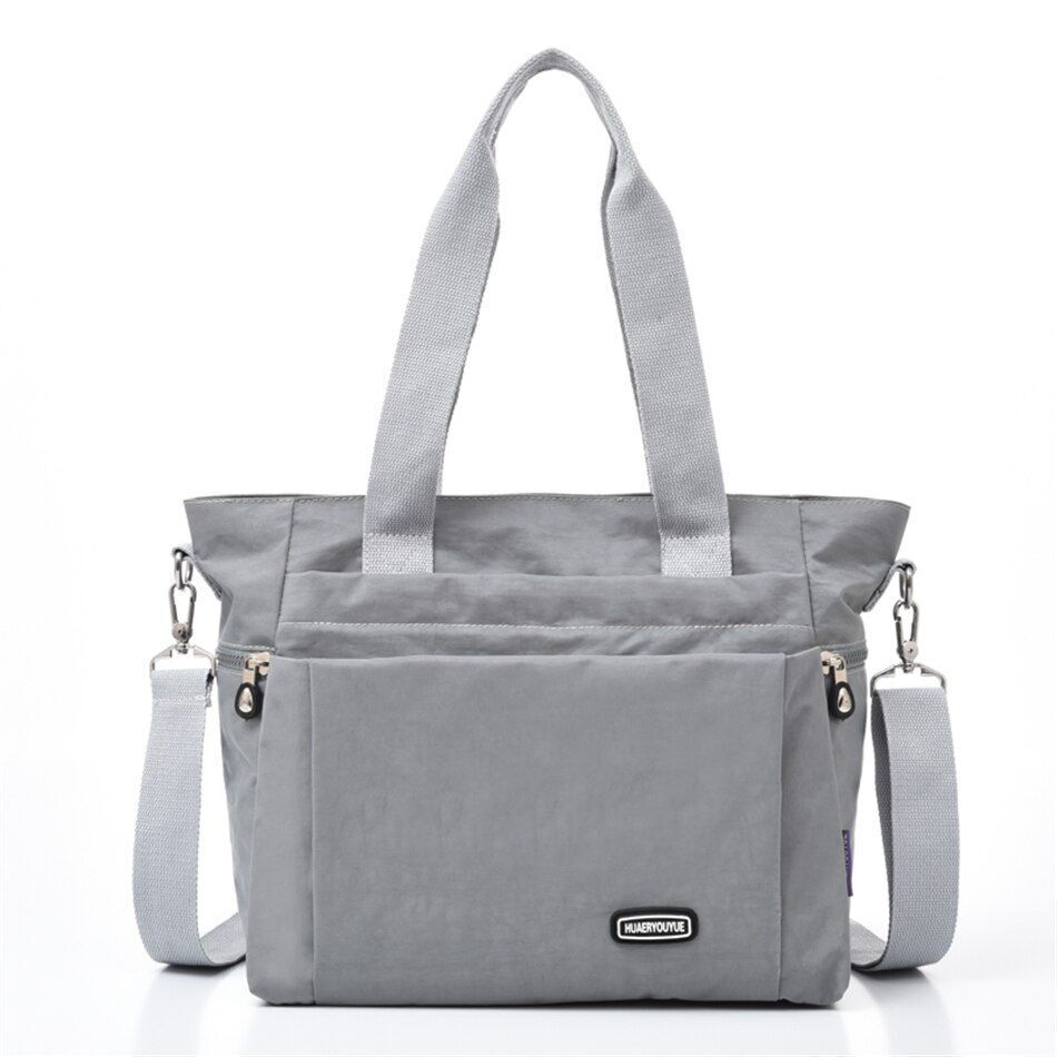 Fall Large Capacity Travel Shoulder Bag Canvas Casual Tote Purse Handbag Nylon