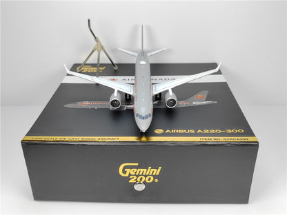 1:200 Geminijets Air Canada Airbus A220-300 Passenger Airplane Diecast Model