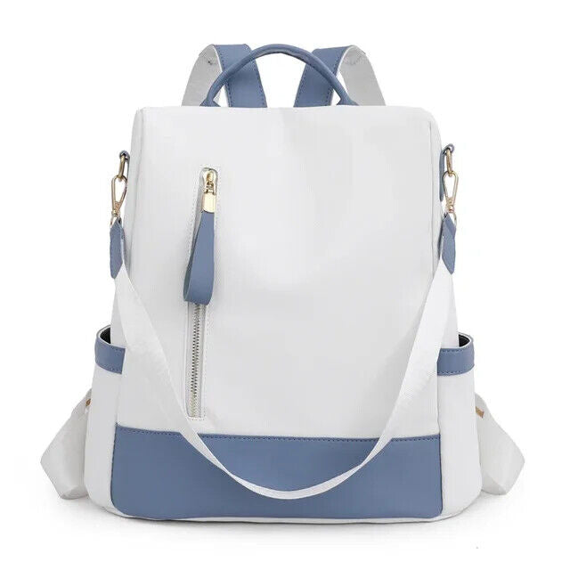 Women's Backpack Back Zipper Girls Schoolbag Travel Single Shoulder Backpack