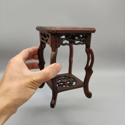 5.75'' New Wooden Practical Decor Small Square Semi Cascade Bonsai Display Base