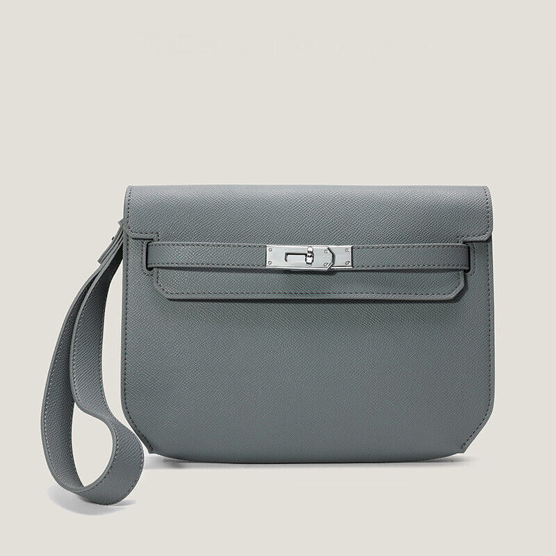Small Flap Real Leather Belt Clutch Purse Briefcase Shoulder bag Satchel Handbag