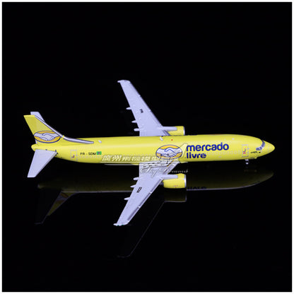 1:400 JC Wings Mercado Livre Boeing 737-400F Aeroplane Diecast Aircraft Model