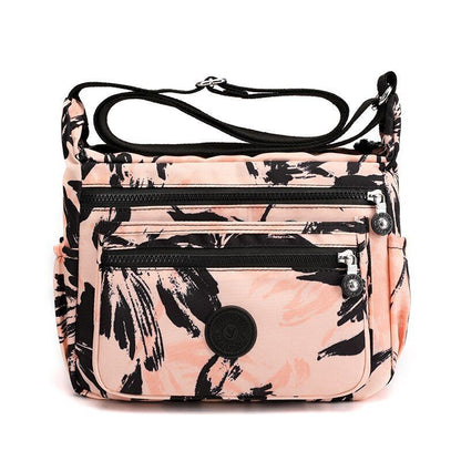 Crossbody Bag Waterproof Nylon Shoulder Purse Traveling Tote Pouch Messenger Bag