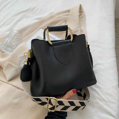 Synthetic Leather Small Crossbody Bag Handle Shoulder Purse Handbag 25*19*10 CM